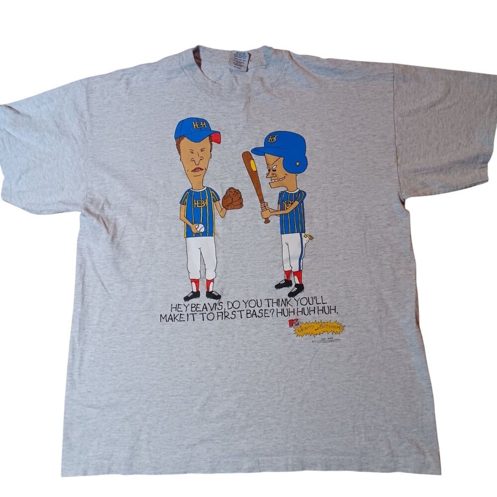Vintage 1997 Beavis & Butthead T-shirt Large Single Stitch 90s MTV Mike Judge